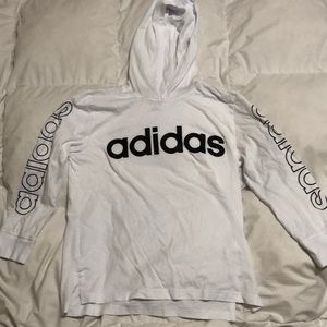 Adidas workout hoodie top